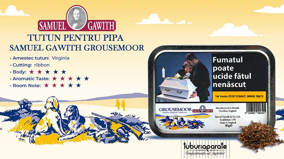 Tutun pentru pipa Samuel Gawith Grousemoor 50g Tutun pentru pipa Samuel Gawith Grousemoor 50g